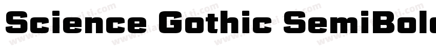 Science Gothic SemiBold字体转换